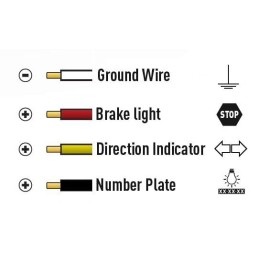 Lampă spate LED, pătrată, 12/24V, 100x40x100mm