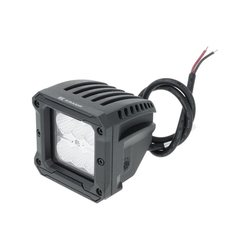 Lampă de lucru LED 18W 1620lm pătrată 10-30V 81x76x78mm tip flood Kramp