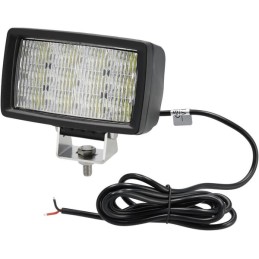 Lampă de lucru LED, 40W, 5600lm, dreptunghiulară, 12/24V, alb, 157x117x76.3mm, Flood, 12 LED-uri