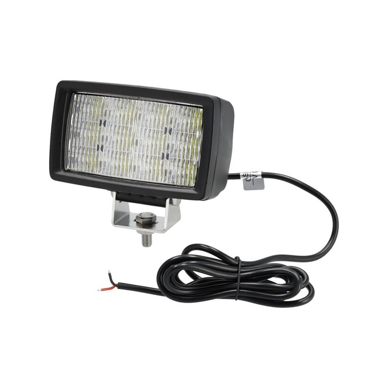 Lampă de lucru LED, 40W, 5600lm, dreptunghiulară, 12/24V, alb, 157x117x76.3mm, Flood, 12 LED-uri