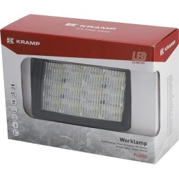 Lampă de lucru LED, 40W, 5600lm, dreptunghiulară, 12/24V, alb, 157x117x76.3mm, Flood, 12 LED-uri