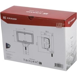 Lampă de lucru LED, 40W, 5600lm, dreptunghiulară, 12/24V, alb, 157x117x76.3mm, Flood, 12 LED-uri