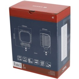 Lampă de lucru LED 48W 4000lm pătrată 10-30V 123x81x123mm tip flood Kramp
