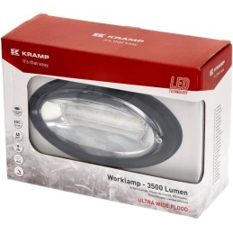 Lampă de lucru LED, 40W, 3500lm, oval, 12-24V,190x107x63mm, flux larg