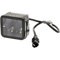 Lampă de lucru indirectă cu LED-uri, 40W, 4800lm, pătrat, 12/24V, alb, 81x82.5x67.5mm mufă Deutsch, flux, 4 LED-uri