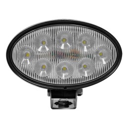 Lampă de lucru LED 56W 5320lm ovală 10/30V albă 160x100x74mm mufă Deutsch tip flood 8 LED-uri Kramp