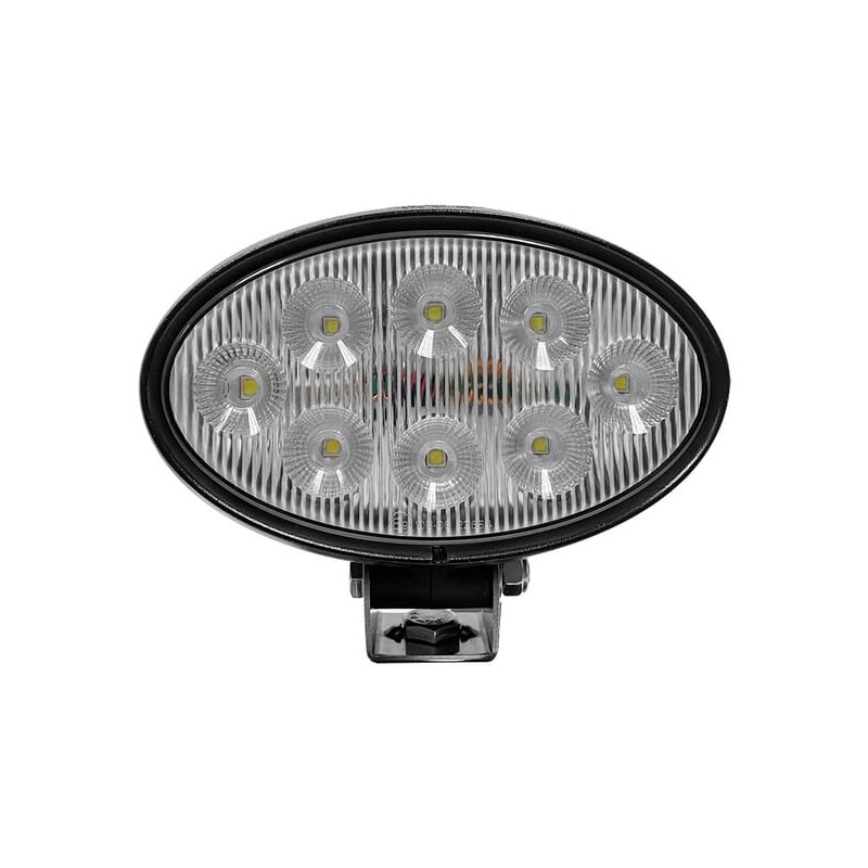 Lampă de lucru LED 56W 5320lm ovală 10/30V albă 160x100x74mm mufă Deutsch tip flood 8 LED-uri Kramp