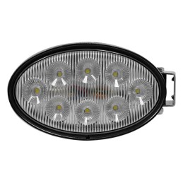 Lampă de lucru LED 56W 5320lm ovală 10/30V albă 160x100x74mm mufă Deutsch tip flood 8 LED-uri Kramp