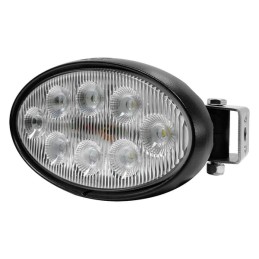 Lampă de lucru LED 56W 5320lm ovală 10/30V albă 160x100x74mm mufă Deutsch tip flood 8 LED-uri Kramp