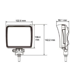 Lampă de lucru LED 18W 2160lm