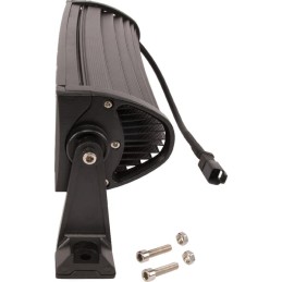Bară lumini de lucru LED 72W 6120lm dreptunghiulară 12/24V albă 351,6x79,5mm mufă Deutsch combo curbată 24 LED-uri Kramp