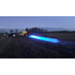 Lampă de lucru LED 27W 500lm albastru cablu Spot/conexiune Deutsch