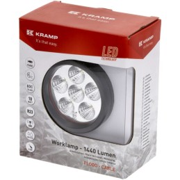Lampă de lucru LED 18W 1440lm rotundă 10/30V albă diametru 89mm 6 LED-uri Gopart