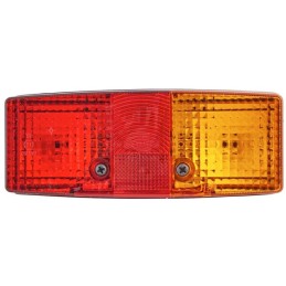Lampă spate dreapta dreptunghiulară 12/24V roșu/portocaliu cu șurub 158x51x64mm Hella