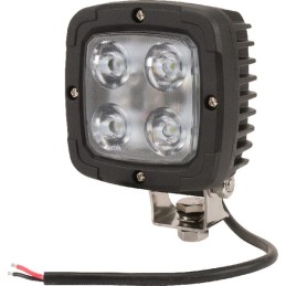 Lampă de lucru LED, 40W, 4000lm, pătrată, 10-30V, 98,5x63,4x98,5mm, rază spot, Kramp