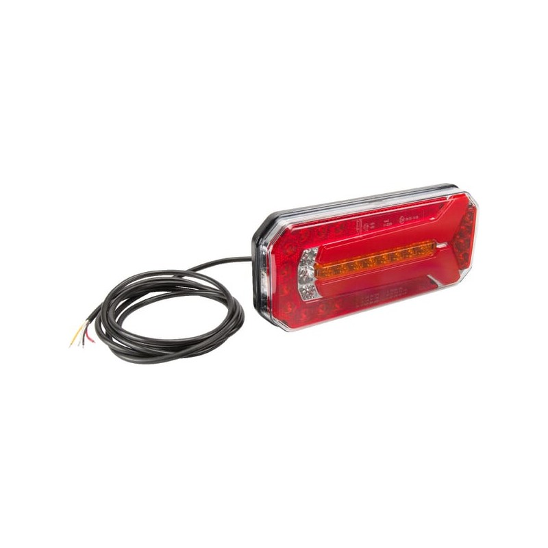 Lampă spate multifuncțională LED dreptunghiulară 12-24V 236x104x61,5mm Kramp
