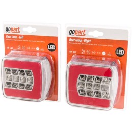 Lampă spate LED, dreptunghiulară, 12/24V, 98,8x106,5x35mm, gopart