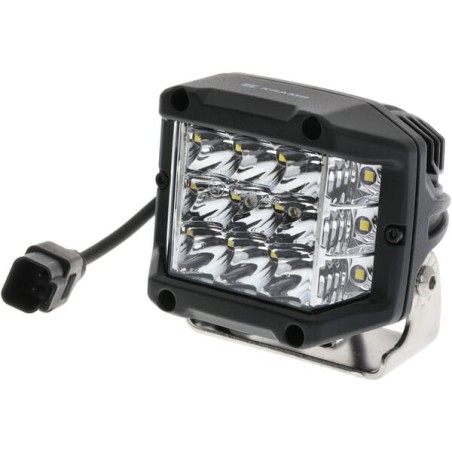 Lampă de lucru LED, 22.5W, 2850lm, pătrat, 10/30V, 89x73x97mm, mufă Deutsch, Kramp