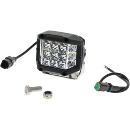 Lampă de lucru LED, 22.5W, 2850lm, pătrat, 10/30V, 89x73x97mm, mufă Deutsch, Kramp