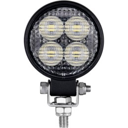 Lampă de lucru LED, 12W, 1200lm, rotund, 12/24V, alb, 65.7x85.8x35mm mufă Deutsch, flux, 8 LED-uri