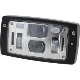 Far LED, 40/22W, dreptunghiular, 10-30V, 185x102x82, faza lungă/scurtă, lumină de poziție, conector H4