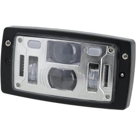 Far LED, 40/22W, dreptunghiular, 10-30V, 185x102x82, faza lungă/scurtă, lumină de poziție, conector H4