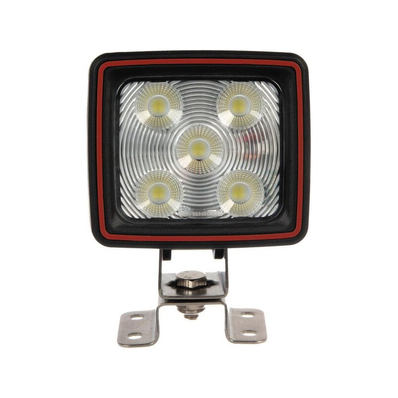 Lampă de lucru LED 60W 5600lm pătrată 10/30V albă 108x80x97mm mufă Deutsch flood - fascicul larg 20 LED-uri Kramp