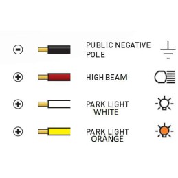 LED far, 60W, rotund, 9-36V, diametru 180mm, fază lungă/fază scurtă, lumini de parcare duble, Kramp