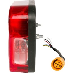 Stop spate LH rectangular, 12/24V, 235x135x52mm, Baionetă 5 pini