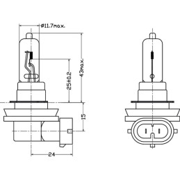 Bec H9 PGJ19-5 12V 65W Kramp