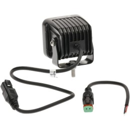 Lampă de lucru indirectă cu LED-uri, 40W, 4800lm, pătrat, 12/24V, alb, 81x82.5x67.5mm mufă Deutsch, spot, 4 LED-uri