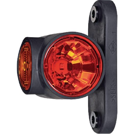 Lampă gabarit LED 0,7/1,4W 12-24V albă/portocalie/roșie 100x55x64mm 3 LED-uri Kramp