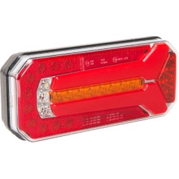 Lampă spate multifuncțională LED dreptunghiulară 12-24V 236x104x61,5mm 5 poli Kramp