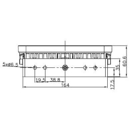 Lampă de lucru LED 54W 3960lm dreptunghiulară 10/30V 180x55x38mm tip flood Kramp