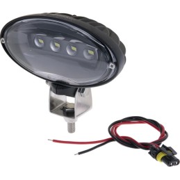 Lumină de lucru LED, 80W, 8840lm, ovală, 10/30V, 170x127x79mm, mufă 9006, inundație