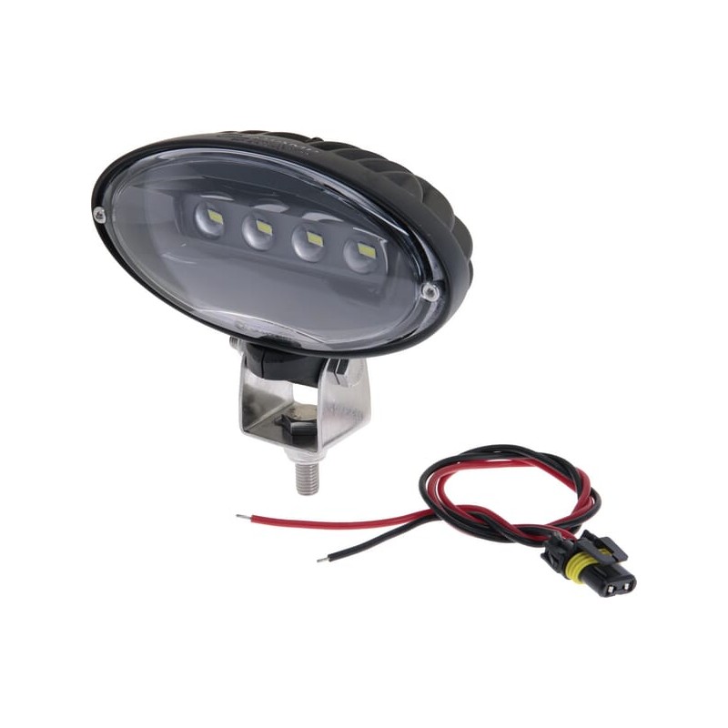 Lumină de lucru LED, 80W, 8840lm, ovală, 10/30V, 170x127x79mm, mufă 9006, inundație