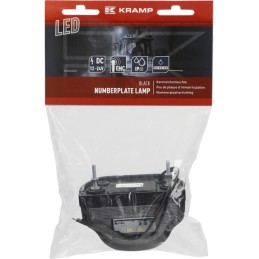 Lampă număr înmatriculare LED 12-24V neagră 101x58,5x59,6mm Kramp