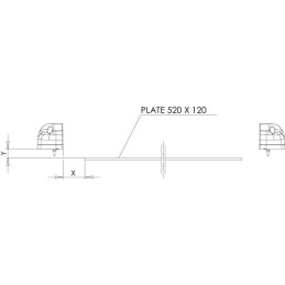 Lampă număr înmatriculare LED 12-24V neagră 101x58,5x59,6mm Kramp