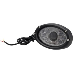 Far cu LED, 20/24W, oval, 10/30V, 166x106.2x97.5mm, fază lungă/fază scurtă, cablu deschis cu 3 pini, montare încastrată