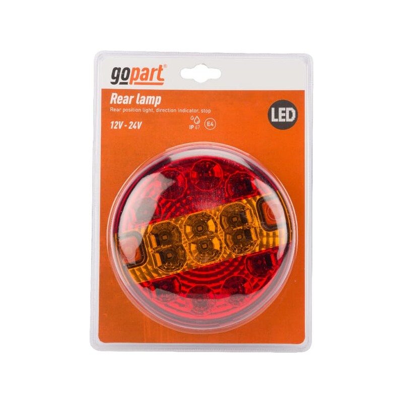 Lumină spate LED, rotundă, 12-24V, diametru 140mm
