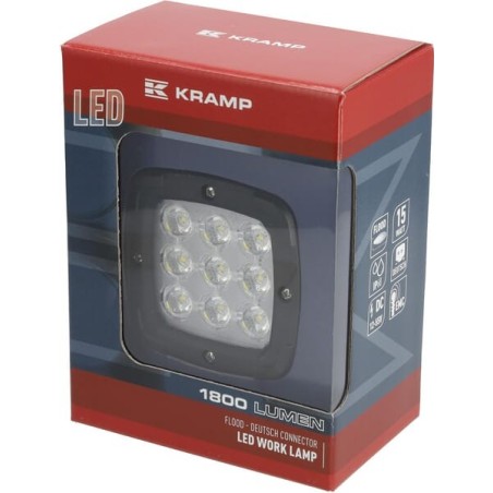 Lampă de lucru 13.5W 1800lm, flux, cu conector Deutsch