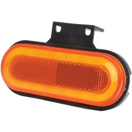 Lampă gabarit LED cu semnalizare dreptunghiulară 12-24V 124x49x20mm Kramp