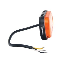 Lampă gabarit LED cu semnalizare dreptunghiulară 12-24V 124x49x20mm Kramp