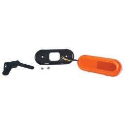 Lampă gabarit LED cu semnalizare dreptunghiulară 12-24V 124x49x20mm Kramp