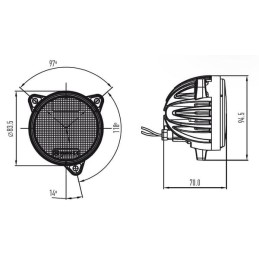 Lampă de lucru LED 40W 4800lm rotundă flux Kramp