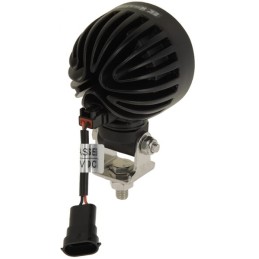  Lampă de lucru LED, 40W, 4000lm, rotundă, albă, 10/30V, 84x126x71,8mm, mufă AMP, rază spot, 4 LED-uri, 360 grade, Kramp