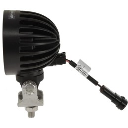  Lampă de lucru LED, 40W, 4000lm, rotundă, albă, 10/30V, 84x126x71,8mm, mufă AMP, rază spot, 4 LED-uri, 360 grade, Kramp