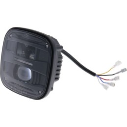 Far LED, 25/50W, pătrat, 10/30V, 126x126x82mm, fază lungă/fază scurtă, potrivit pentru John Deere