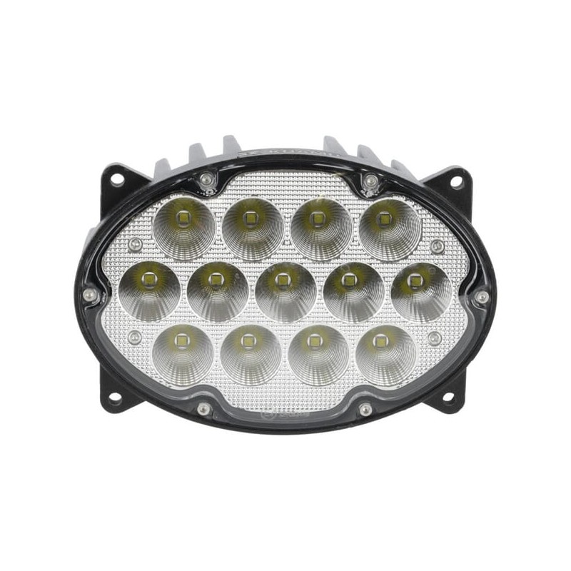Lampă de lucru LED, 65W, 5200lm, ovală, 10/30V, 161x110x90mm, proiector rază largă, 13 LED-uri, H4, Kramp