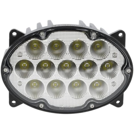 Lampă de lucru LED, 65W, 5200lm, ovală, 10/30V, 161x110x90mm, proiector rază largă, 13 LED-uri, H4, Kramp